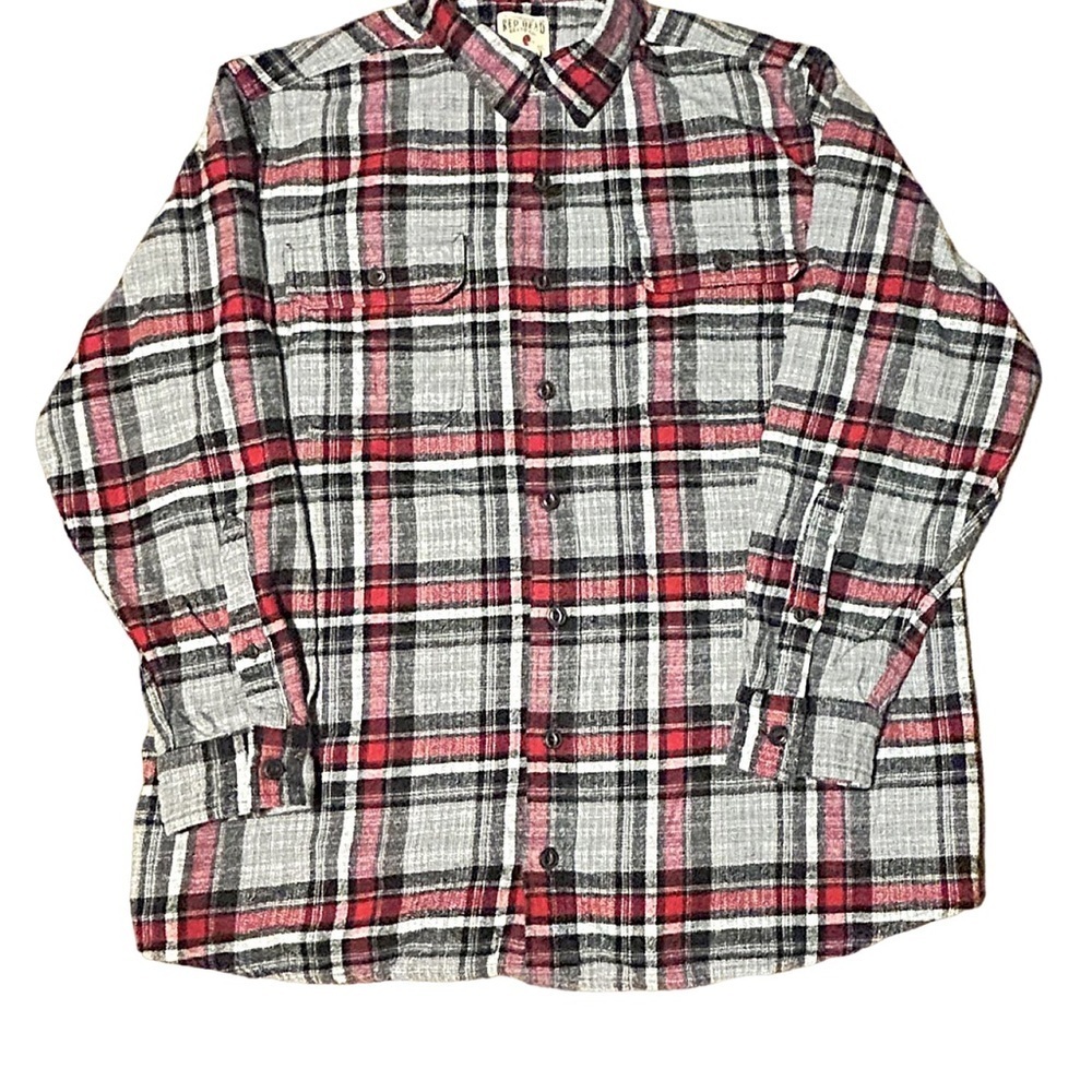 RedHead Flannel Shirt 2XLT Tall Men’s Plaid Button Front Heavyweight